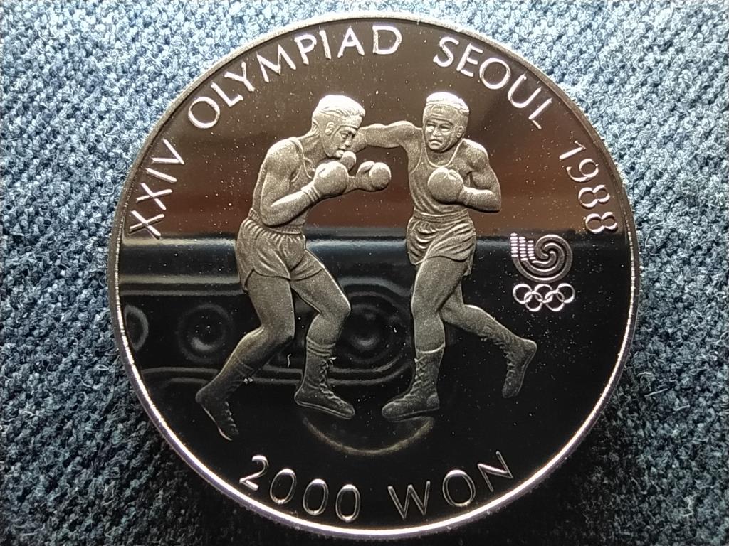 Dél-Korea Olimpiai Játékok Szöulban 1988 Ökölvívás 2000 won