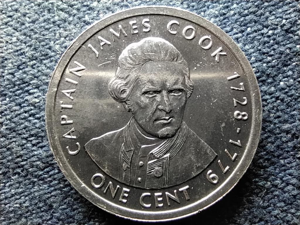 Cook-szigetek 275 éve született James Cook 1 cent