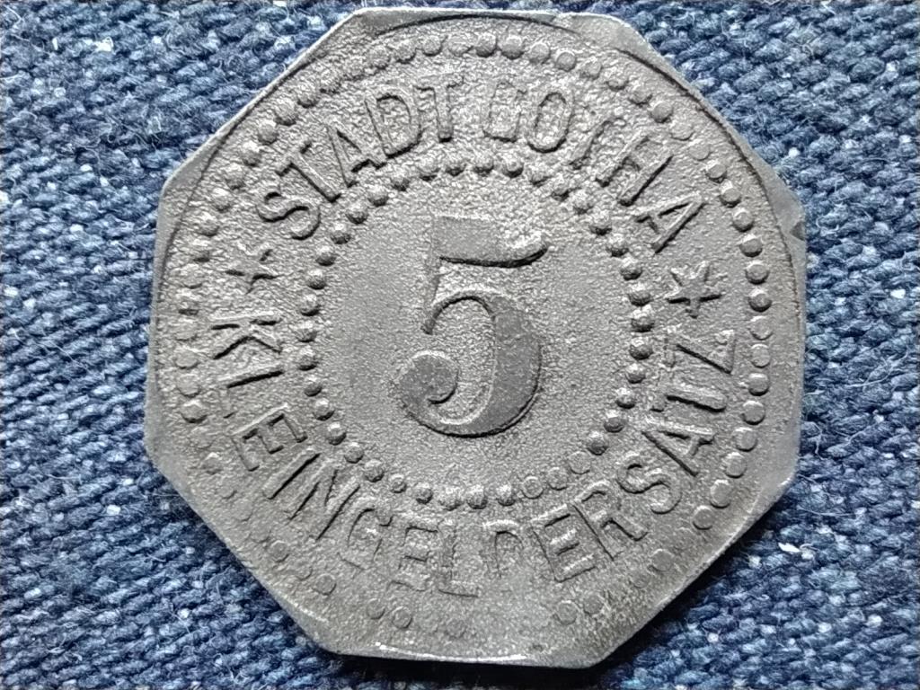 Németország Gotha 5 Pfennig szükségpénz