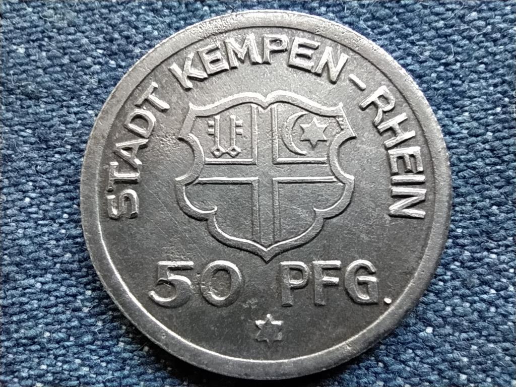 Németország Kempen a. Rhein 50 Pfennig szükségpénz