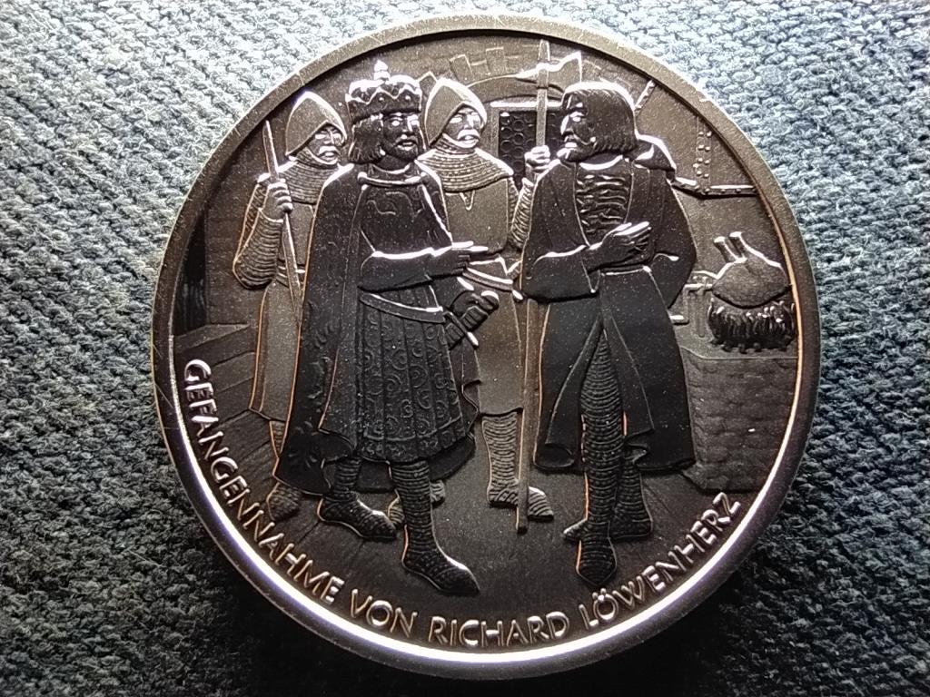 Ausztria Oroszlánszívű Richárd Dürnsteinben .925 ezüst 10 Euro
