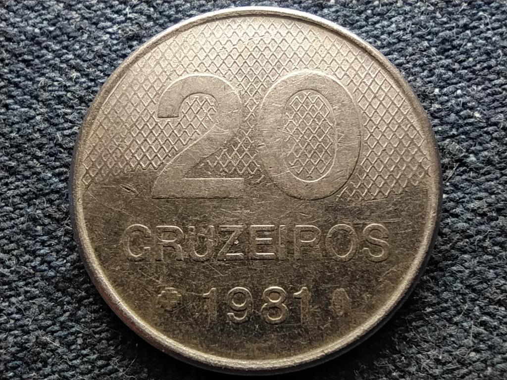 Brazília Brazil Szövetségi Köztársaság (1967-0) 20 Cruzeiro