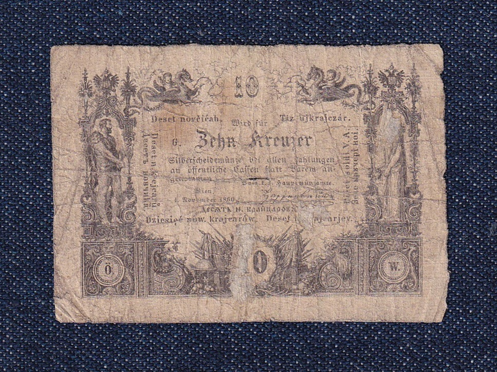 Ausztria 10 Krajcár bankjegy
