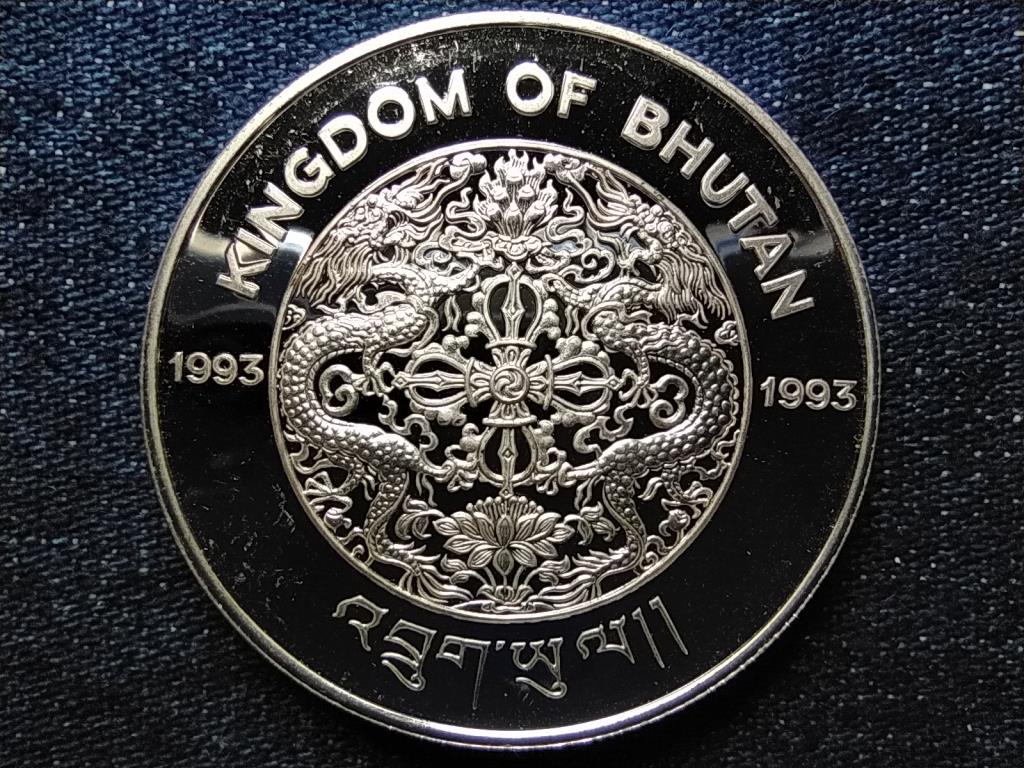 Bhután Labdarúgó Világbajnokság .925 ezüst 300 Ngultrum
