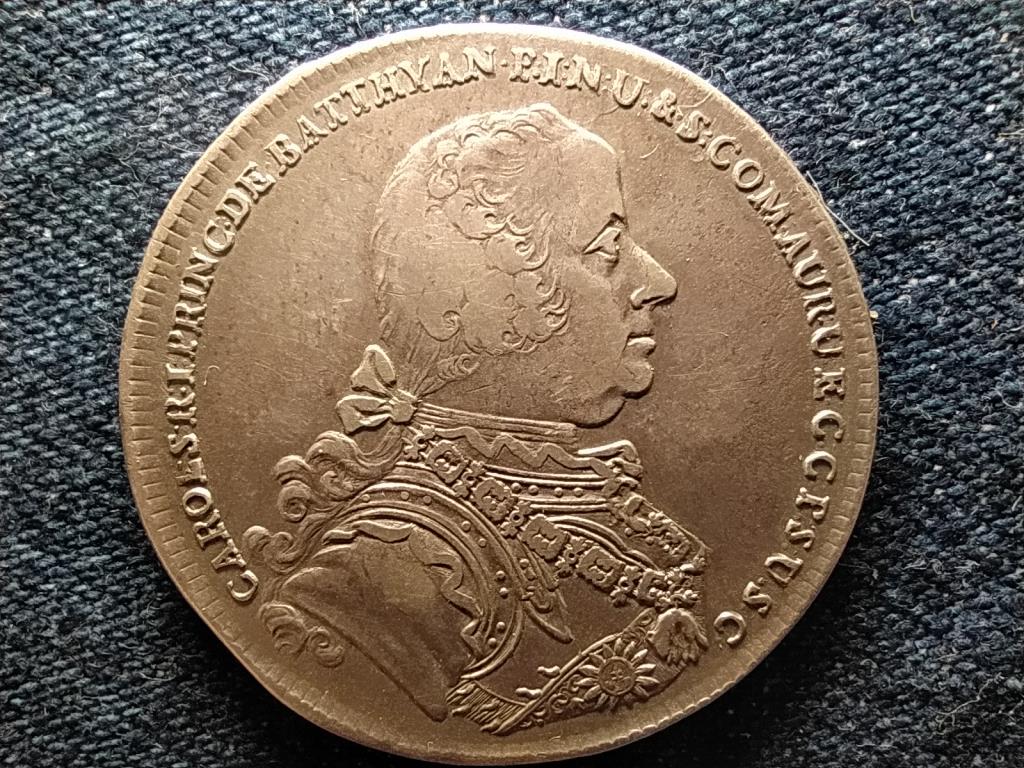 Horvátország Grof Karlo Batthyány bán (1742-1756) ezüst 1/2 tallér