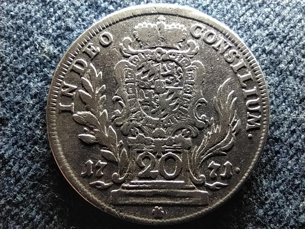 Német Államok Bajorország III. Miksa (1745-1777) .500 ezüst 20 krajcár