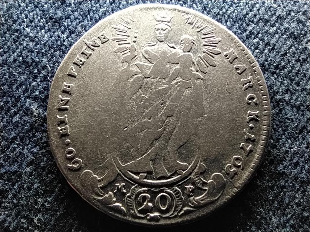 Német Államok Würzburgi Püspökség A. F. von Seinsheim (1755-1779) ezüst 20 krajcár