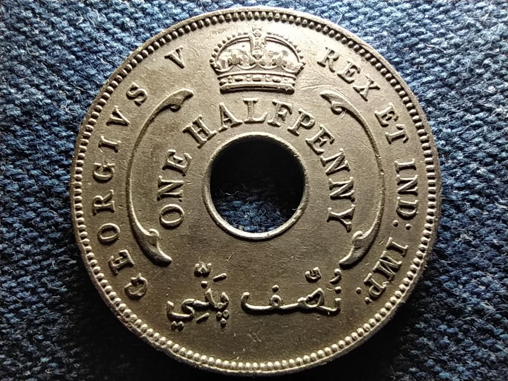 Brit Nyugat-Afrika V. György (1910-1936) 1/2 penny