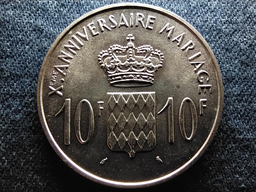 Monaco III. Rainier (1949-2005) .900 10 frank