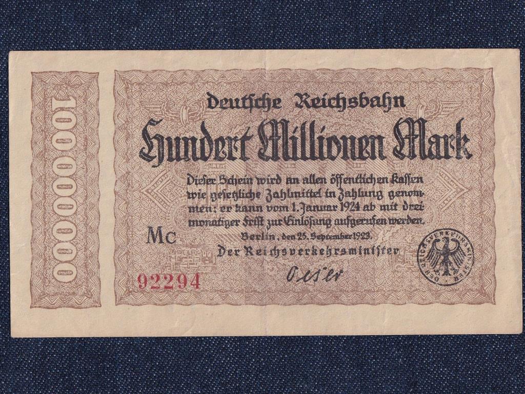 Németország Weimari Köztársaság (1919-1933) 100 millió Márka bankjegy