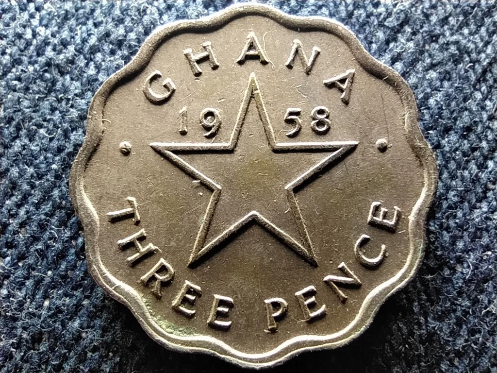 Ghána II. Erzsébet (1957-1960) 3 pence