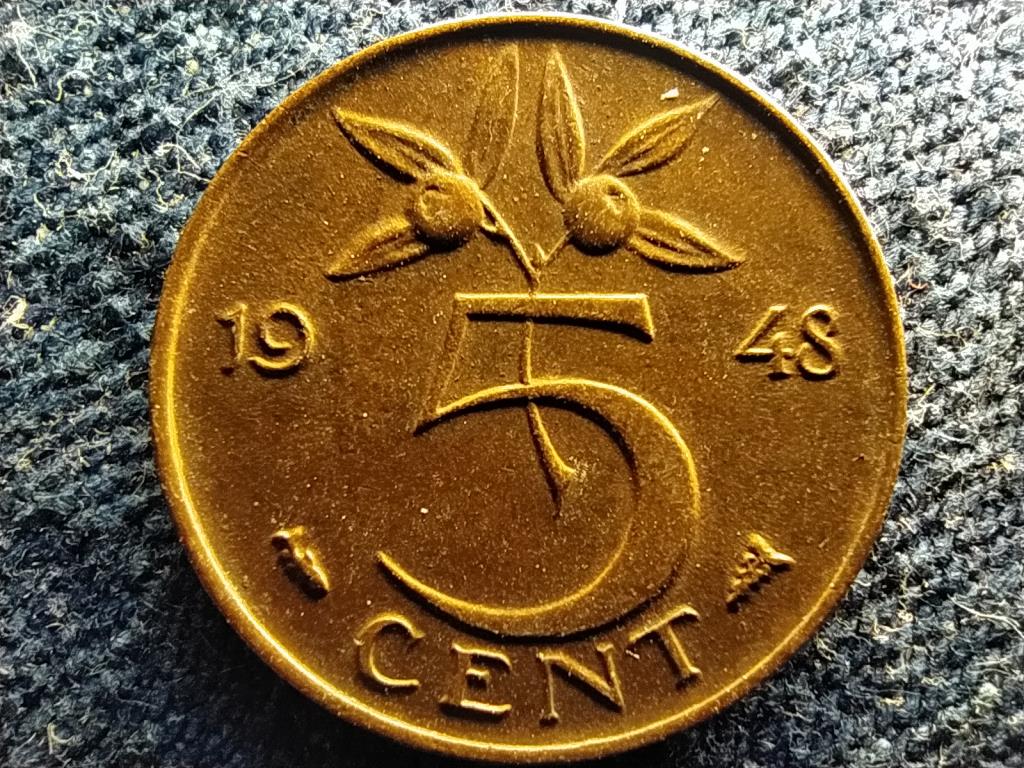 Hollandia I. Vilma (1890-1940, 1945-1948) 5 Cent