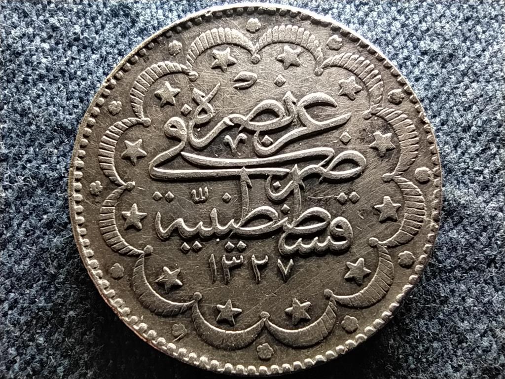 Oszmán Birodalom V. Mehmed (1909-1918) .830 ezüst 10 kurus