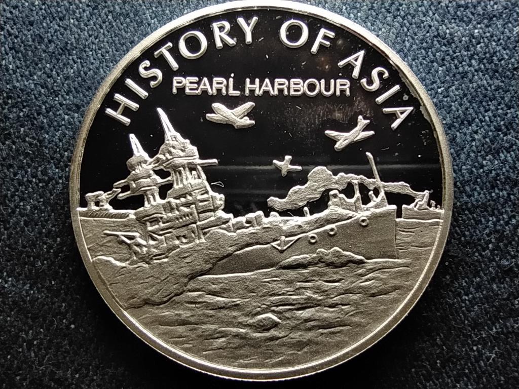 Cook-szigetek Pearl Harbor .999 ezüst 1 Dollár