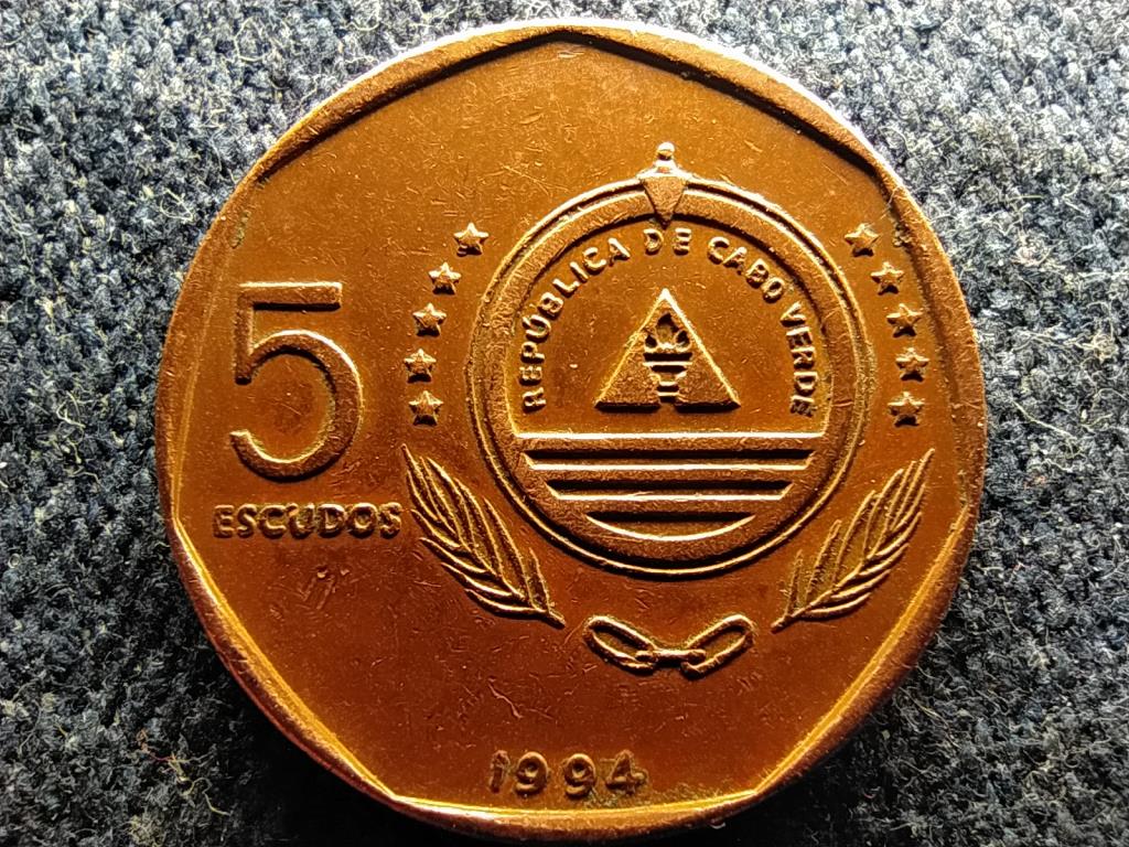Zöld-foki Köztársaság Halászsas 5 escudo
