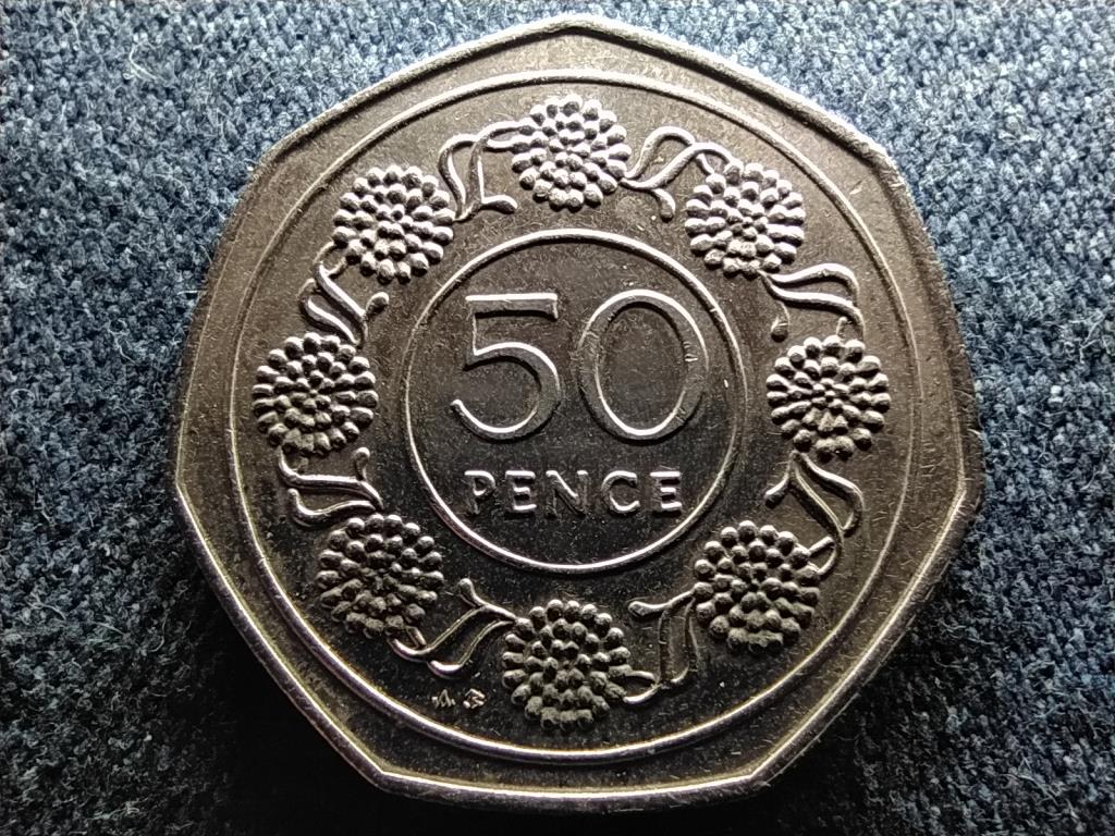 Gibraltár II. Erzsébet 50 penny