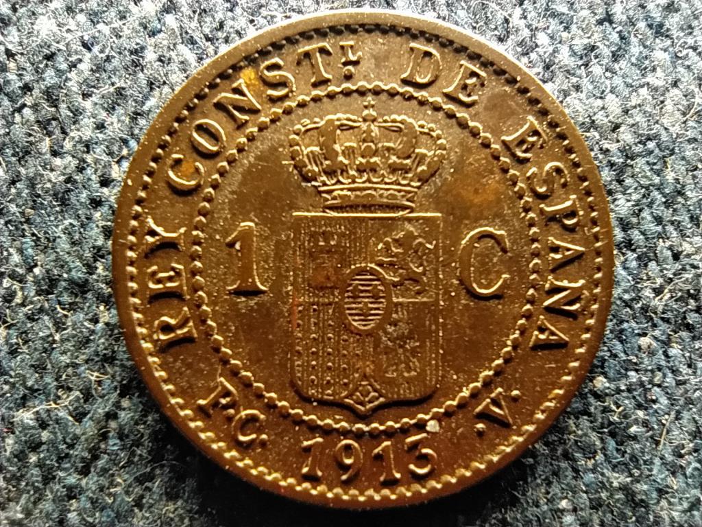 Spanyolország XIII. Alfonz (1886-1931) 1 centimo