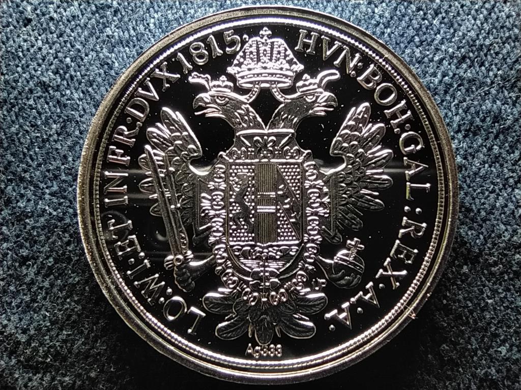 Történelmi féltallérok utánveretben I. Ferenc féltallérja 1815 .333 ezüst 