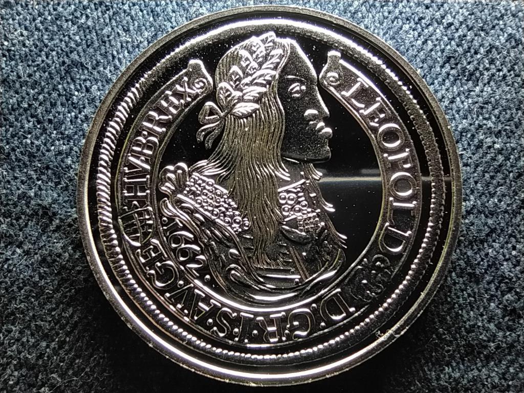 Történelmi féltallérok utánveretben I. Lipót féltallérja 1662 .333 ezüst