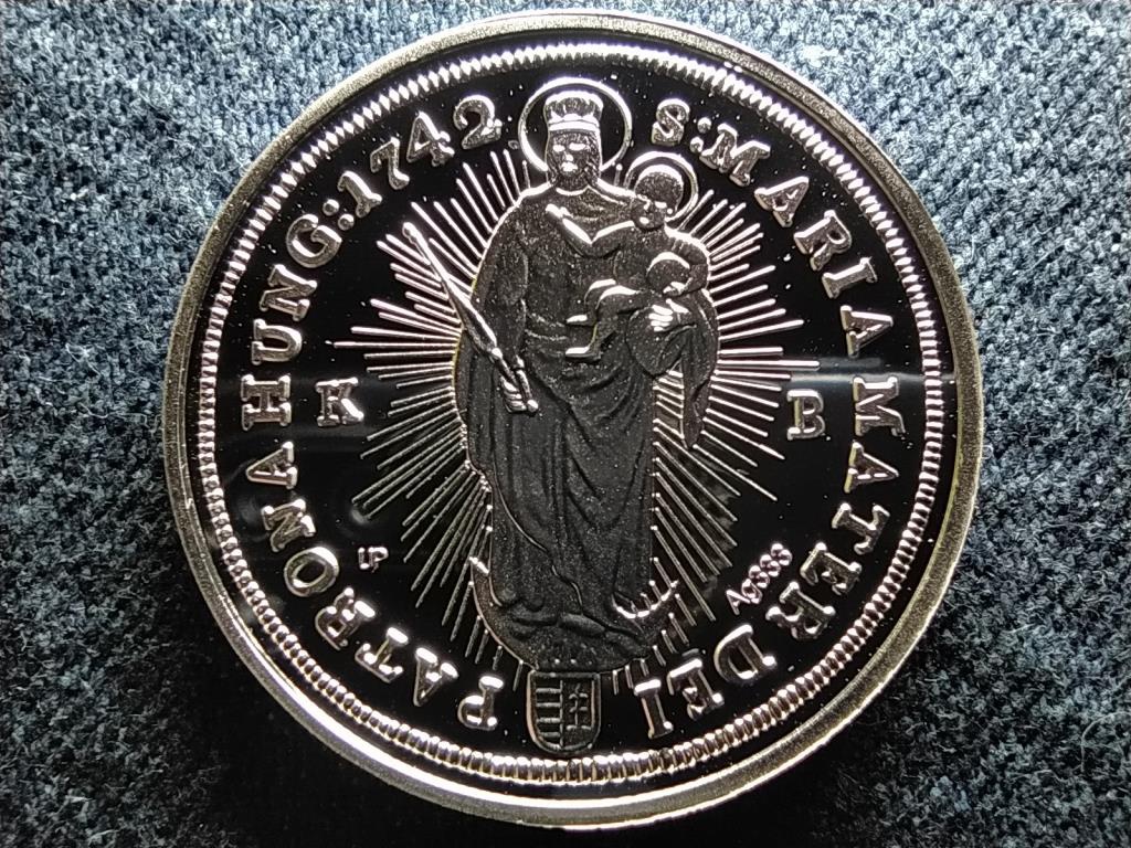 Történelmi féltallérok utánveretben Mária Terézia féltallérja 1742 .333 ezüst