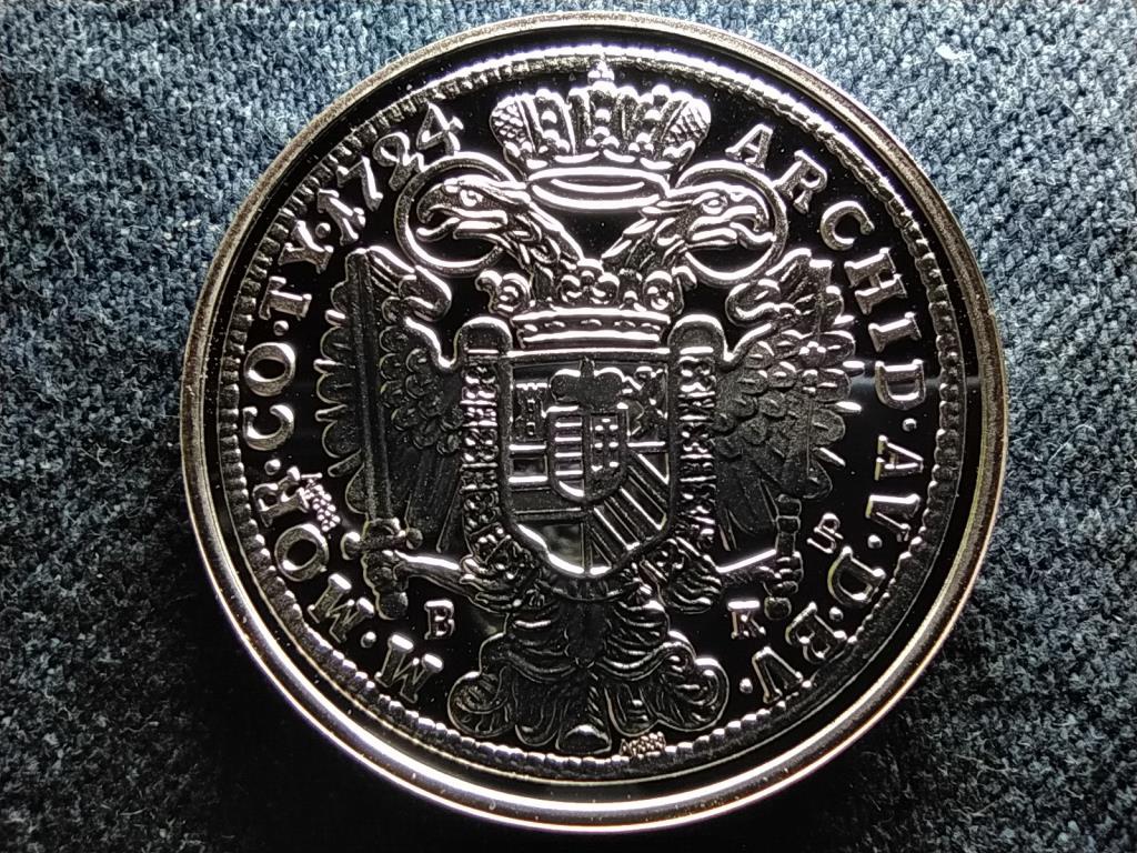 Történelmi féltallérok utánveretben III. Károly féltallérja 1724 .333 ezüst