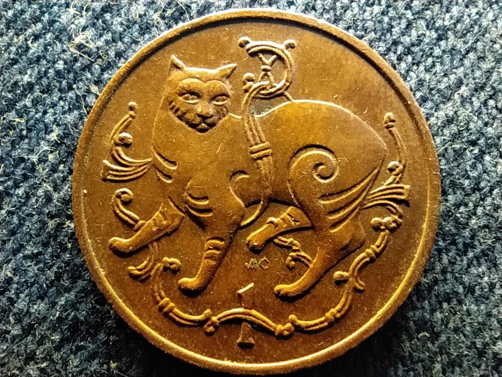 Man-sziget II. Erzsébet 1 penny