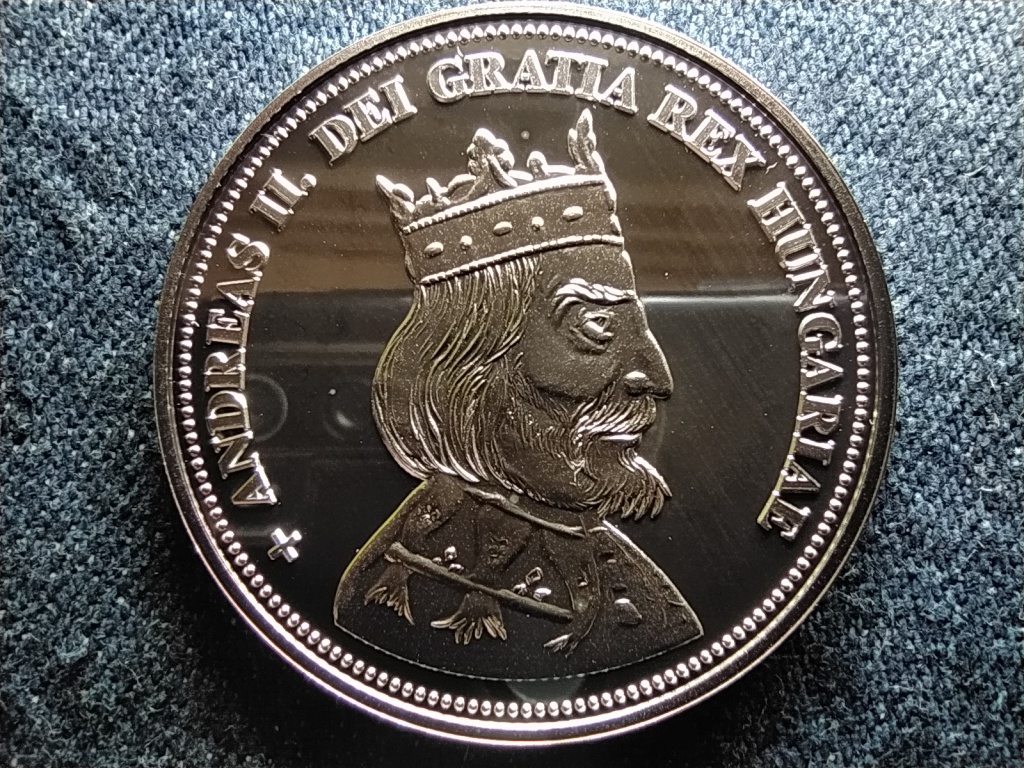Királyi Koronák Utánveretben II. András 5 korona .999 ezüst