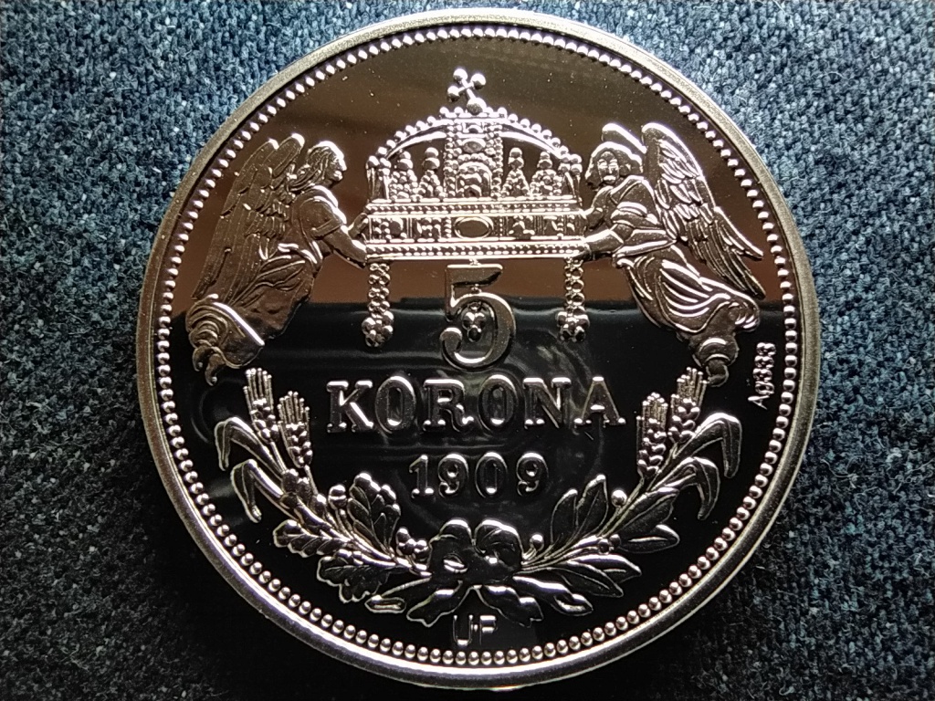 Királyi Koronák Utánveretben II. Lajos 5 korona .333 ezüst