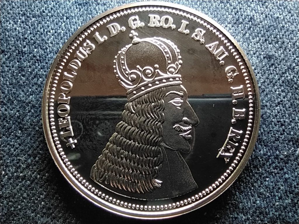 Királyi Koronák Utánveretben I. Lipót 5 korona .999 ezüst