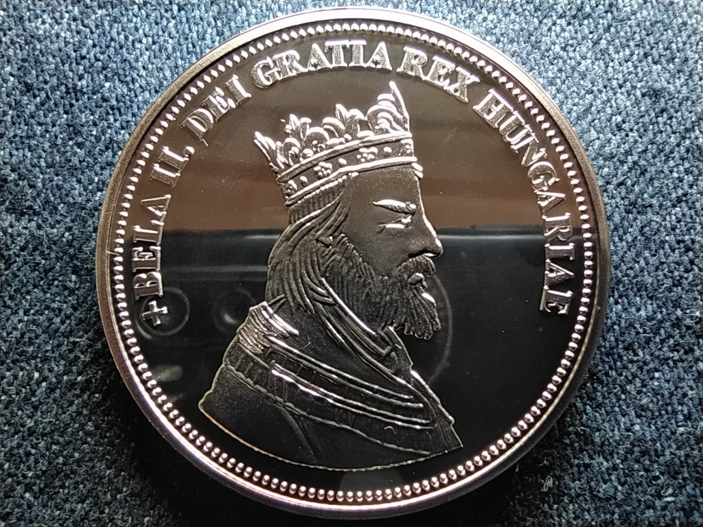 Királyi Koronák Utánveretben II. Béla 5 korona .999 ezüst