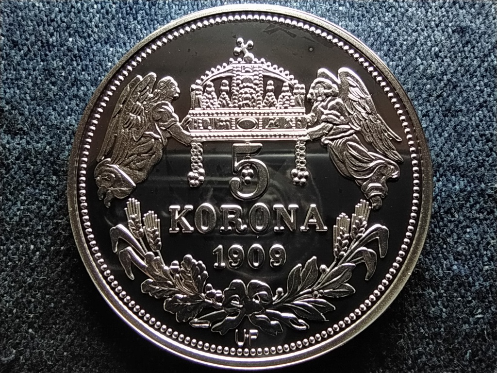 Királyi Koronák Utánveretben I. András 5 korona .999 ezüst