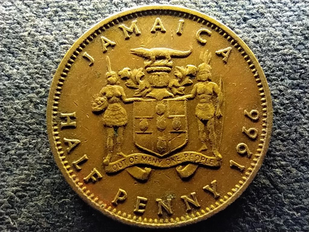 Jamaica II. Erzsébet (1952-) 1/2 penny