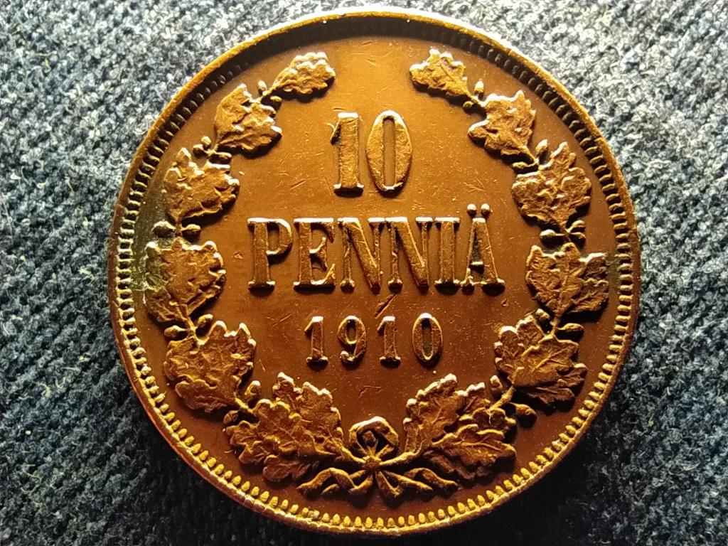 Finnország II. Miklós (1894-1917) 10 penni