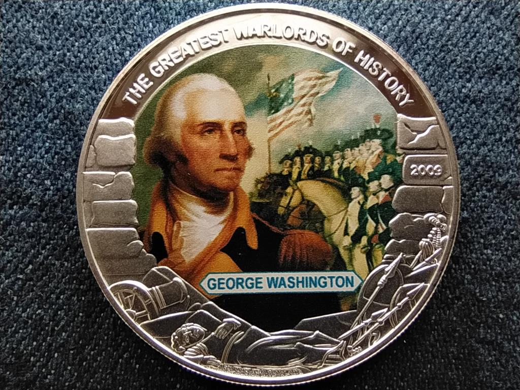 Libéria Nagy Hadvezérek George Washington 5 Dollár