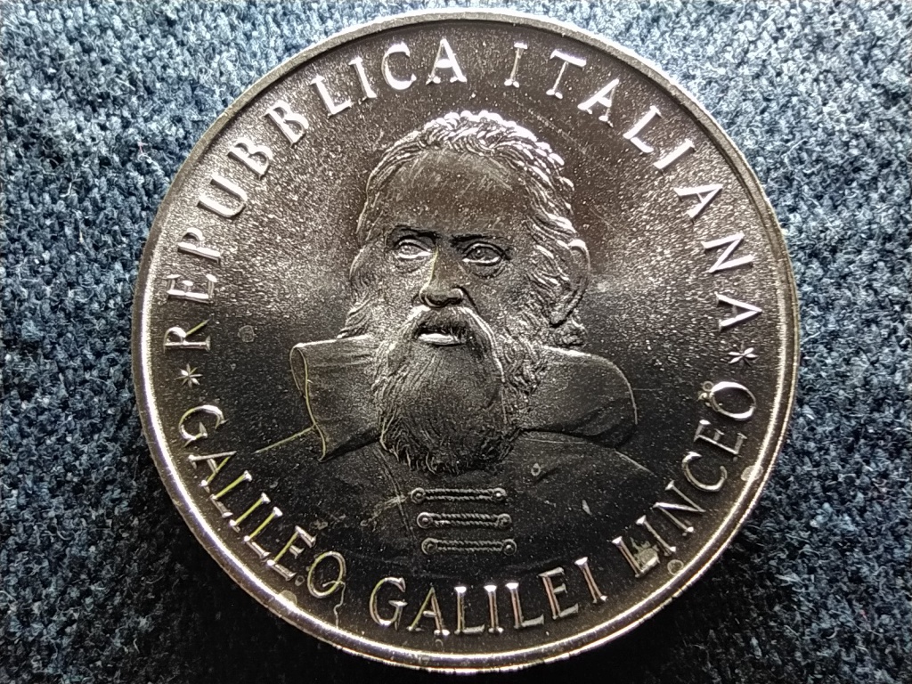 Olaszország 350 éves Galileo Galilei mesterműve .835 ezüst 500 Líra
