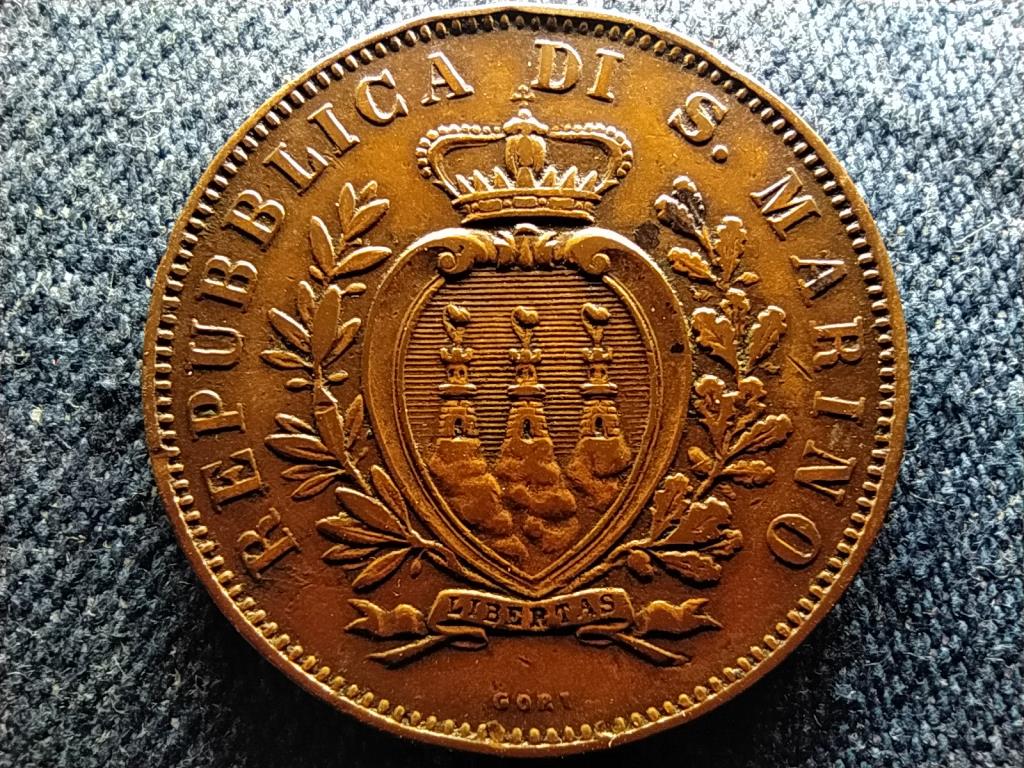 San Marino Köztársaság (1864-) 10 centesimi