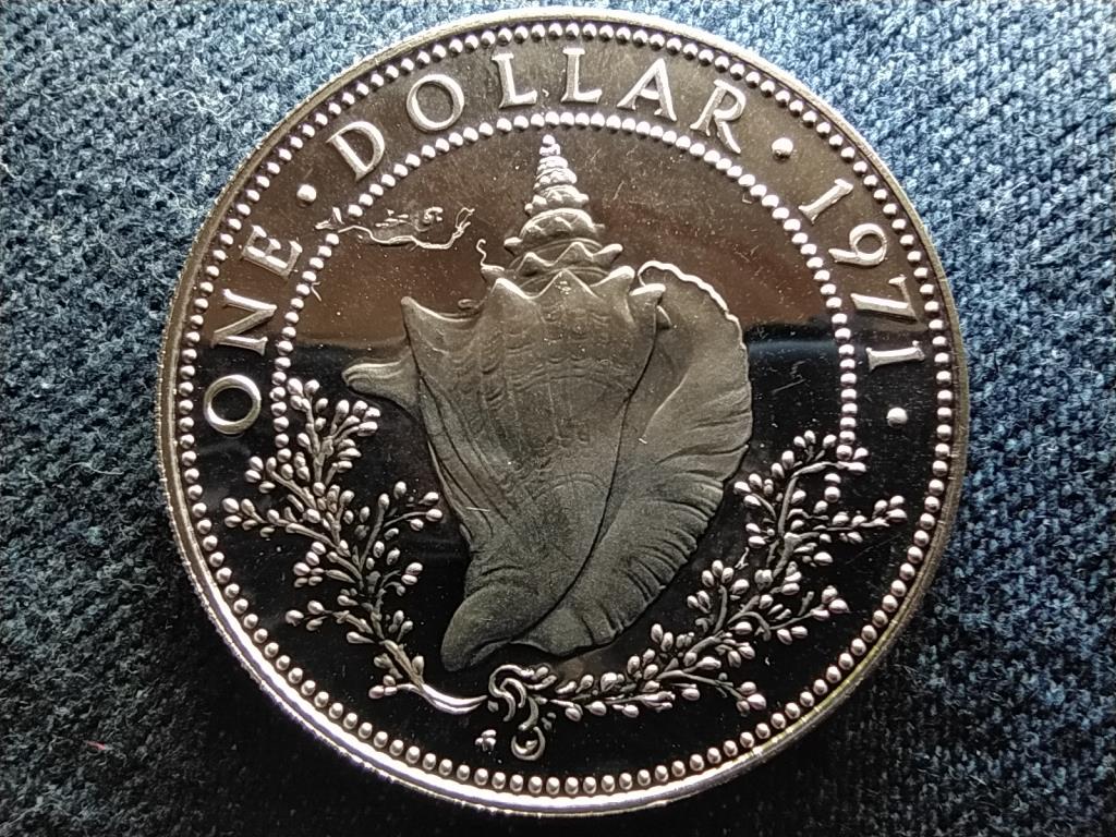 Bahama-szigetek II. Erzsébet (1952-2022) .800 ezüst 1 Dollár