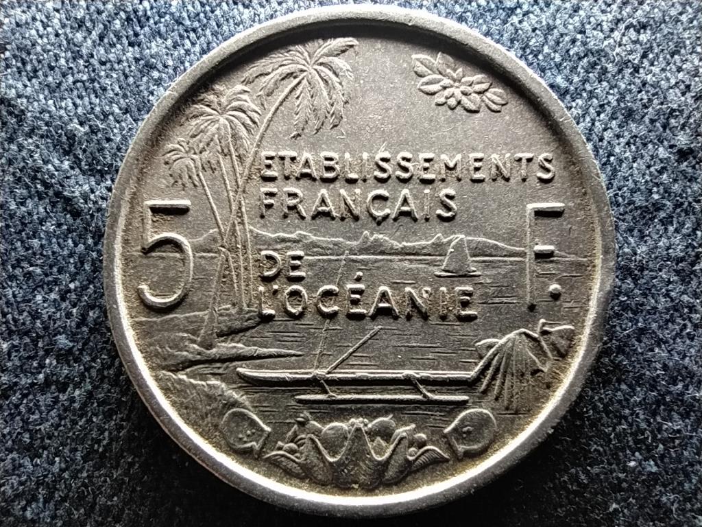 Francia Polinézia Franciaország tengerentúli területe (1946-1957) 5 frank