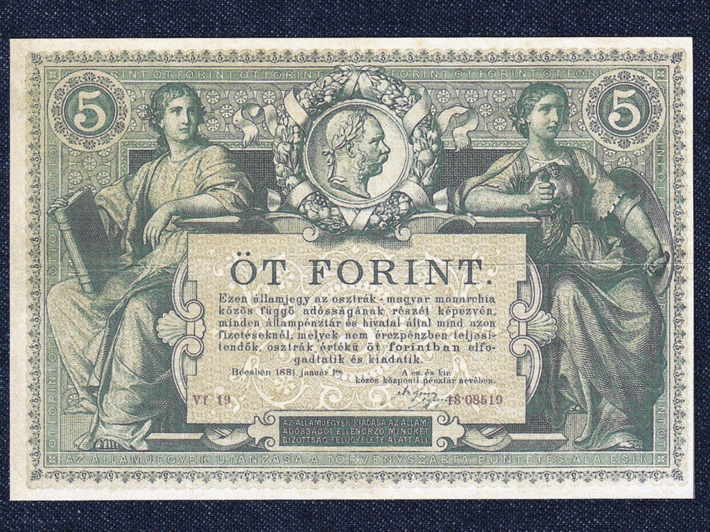 Osztrák-Magyar Forint 5 Forint bankjegy