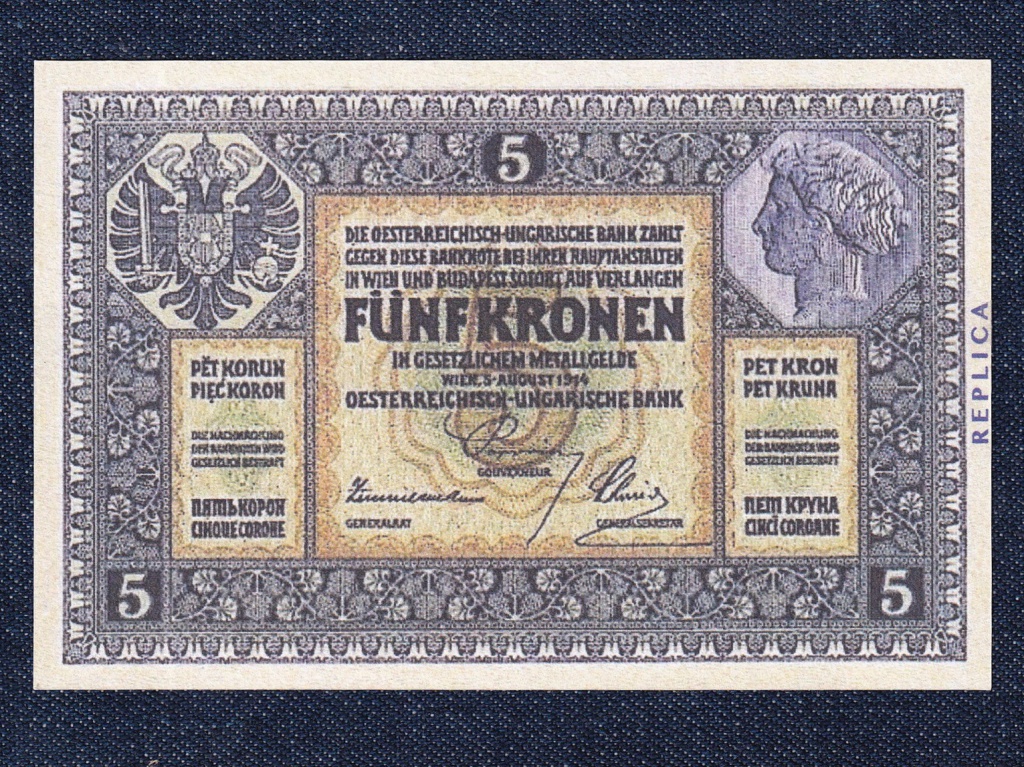 Ausztria Osztrák-Magyar 5 Korona bankjegy