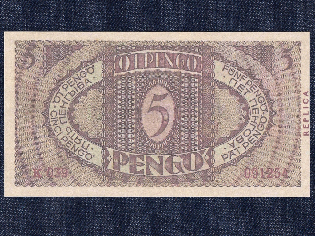 Háború előtti sorozat (1936-1941) 5 Pengő bankjegy