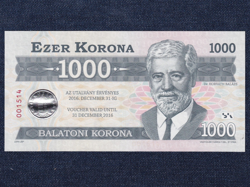Balatoni Korona 1000 Korona szükségpénz