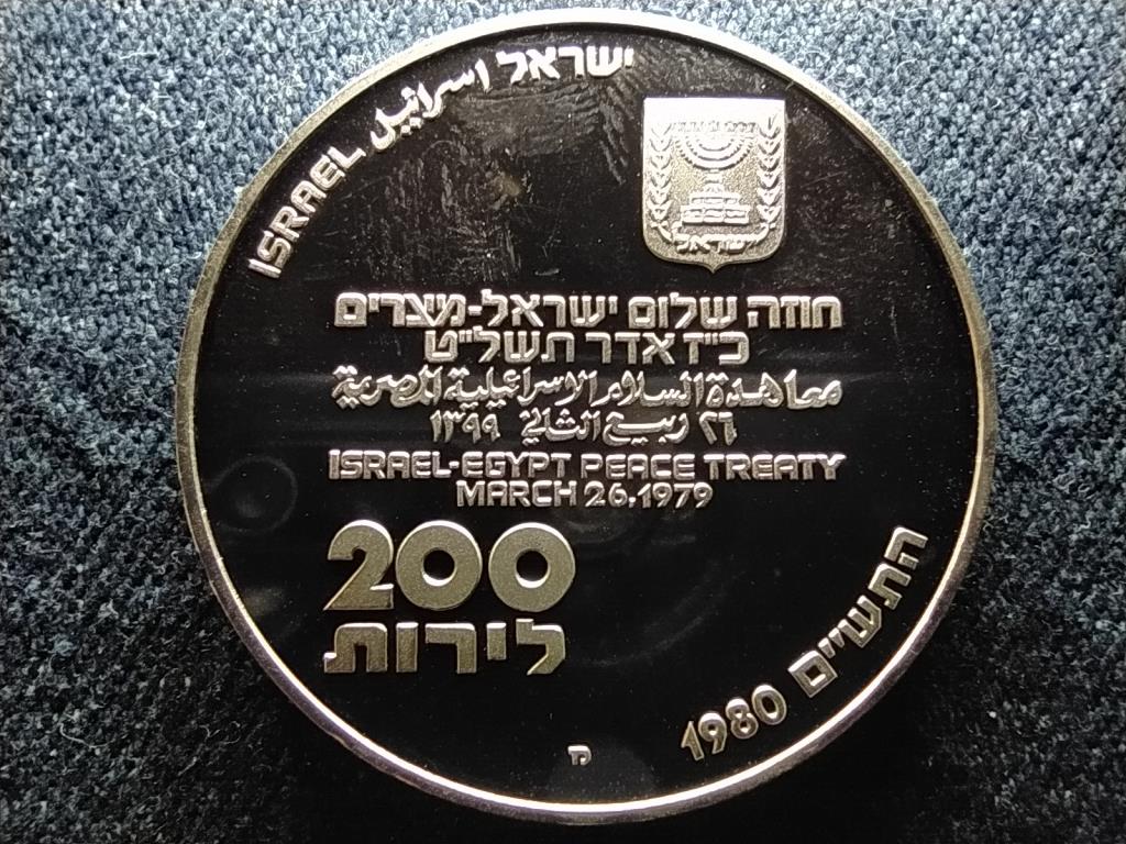 Izrael Izrael-Egyiptom békeszerződés .900 ezüst 200 líra