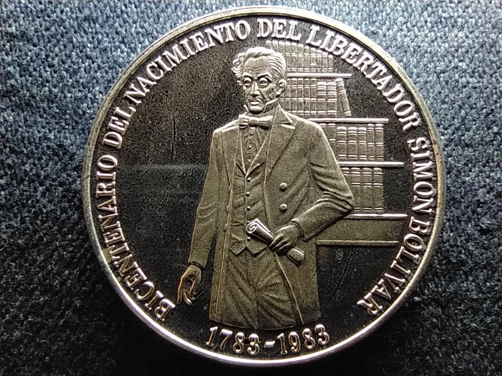 Venezuela Simon Bolivar 200. évfordulója .900 ezüst 100 bolívar