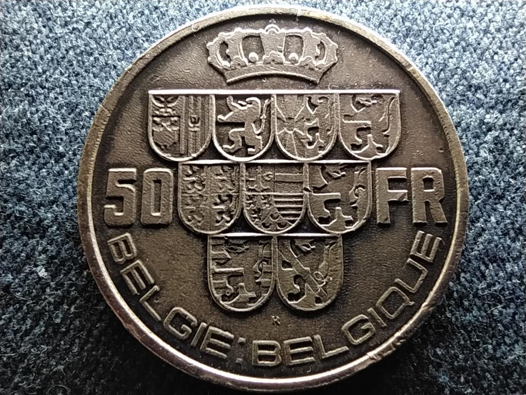 Belgium III. Lipót (1934-1951) .835 ezüst 50 Frank