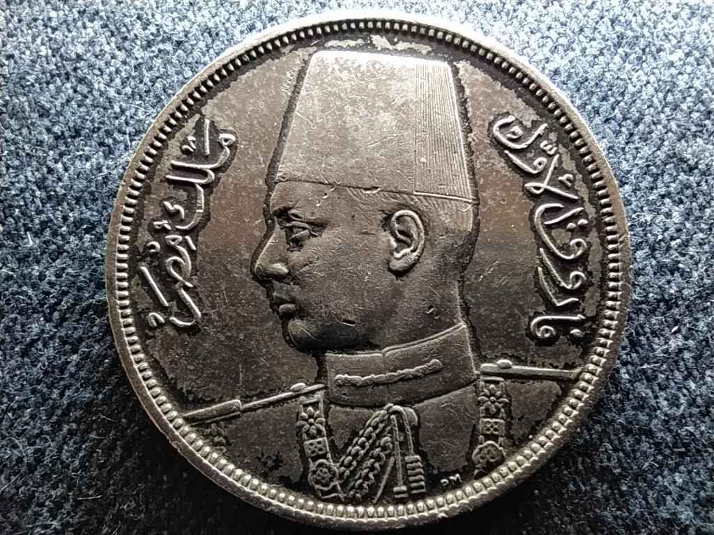 Egyiptom I. Fáruk (1936-1952) .833 ezüst 10 Qirsh