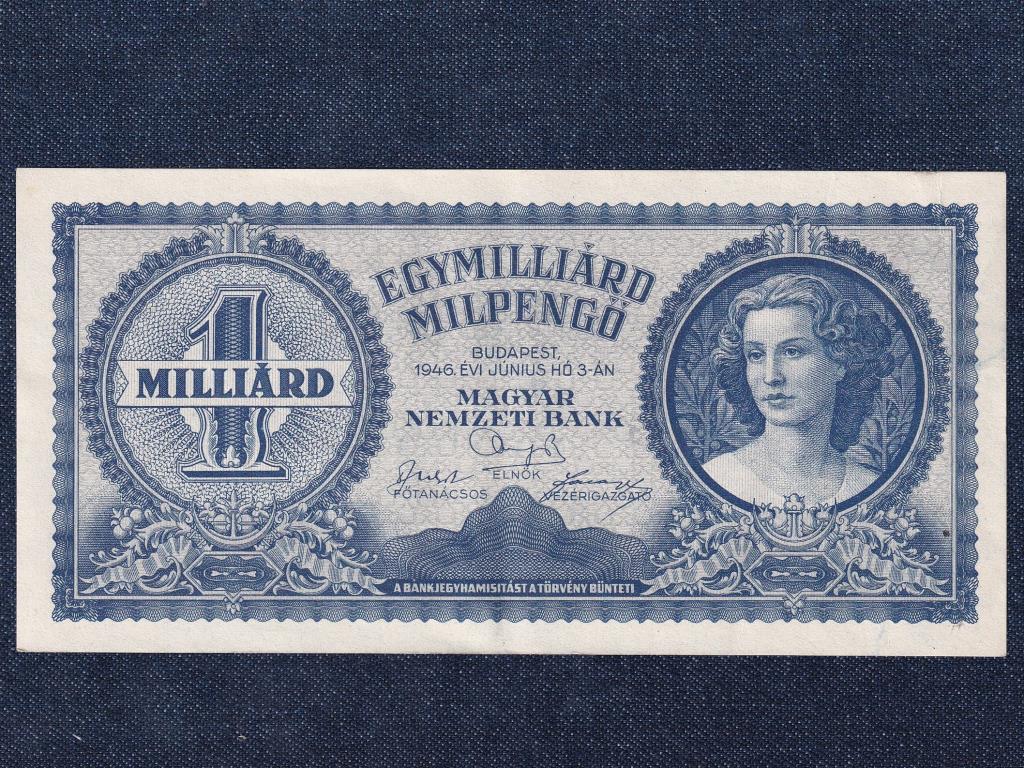 Háború utáni inflációs sorozat (1945-1946) 1 milliárd Milpengő bankjegy