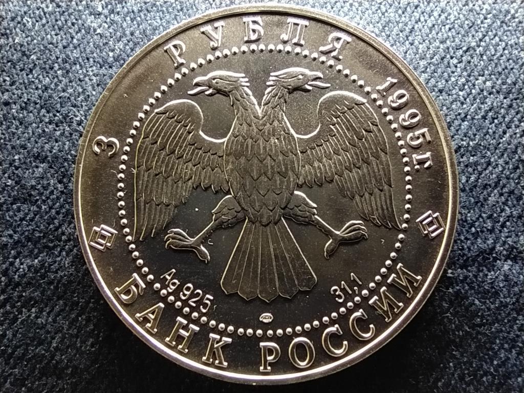 Oroszország Coboly .925 ezüst 3 Rubel