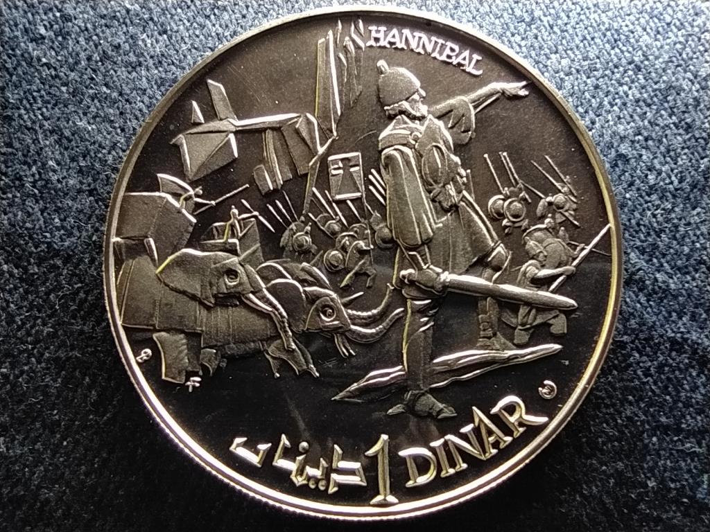 Tunézia Hannibal .925 ezüst 1 Dínár