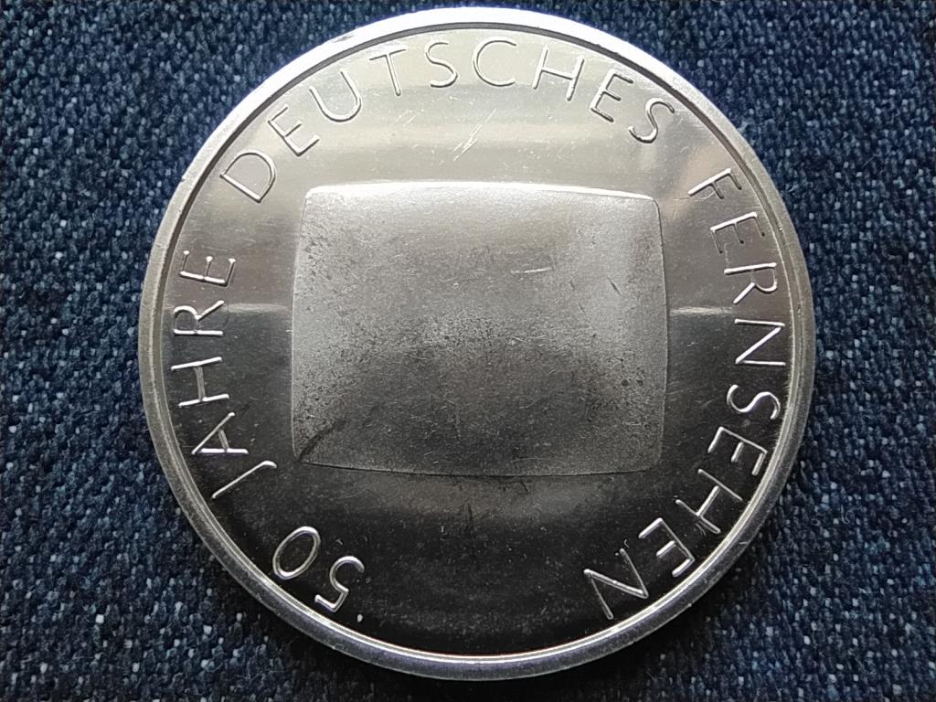 Németország 50 éves a Német Televízió .925 ezüst 10 Euro